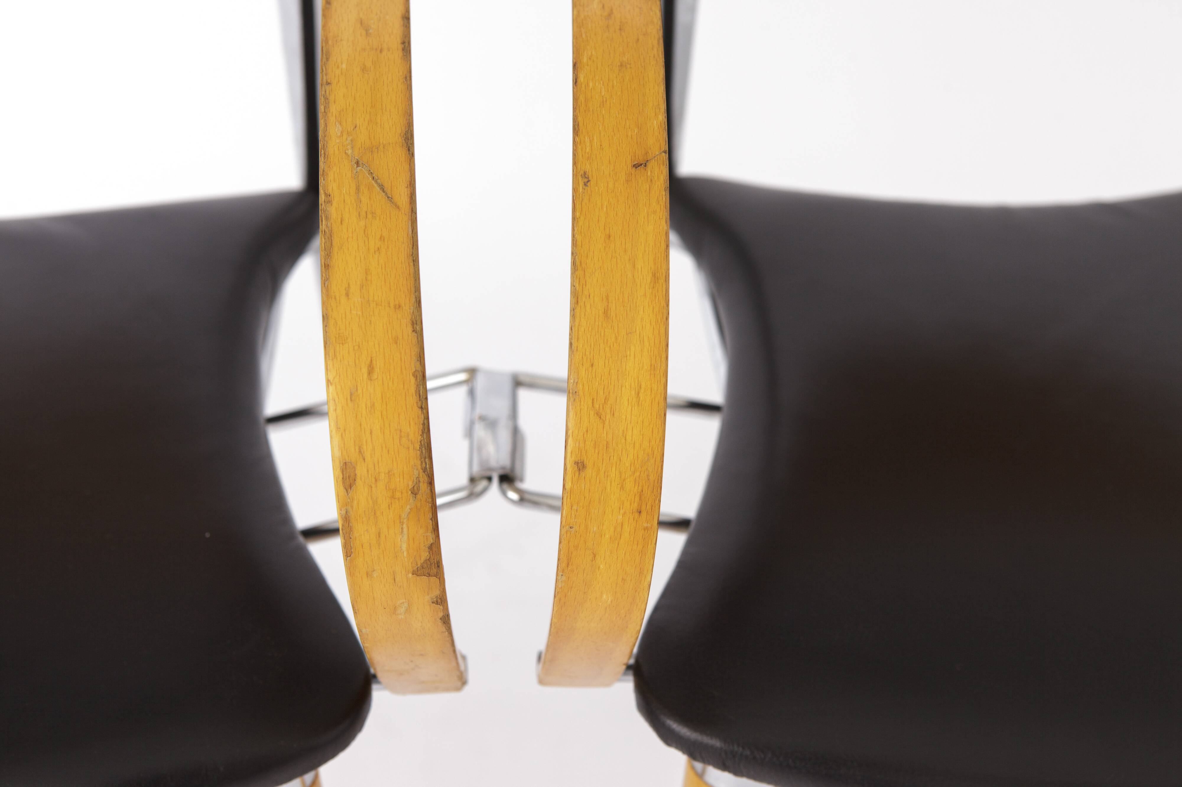 4 Chaises Vintage 1980, par Capdell, Espagne, Modèle : Paco, Empilables