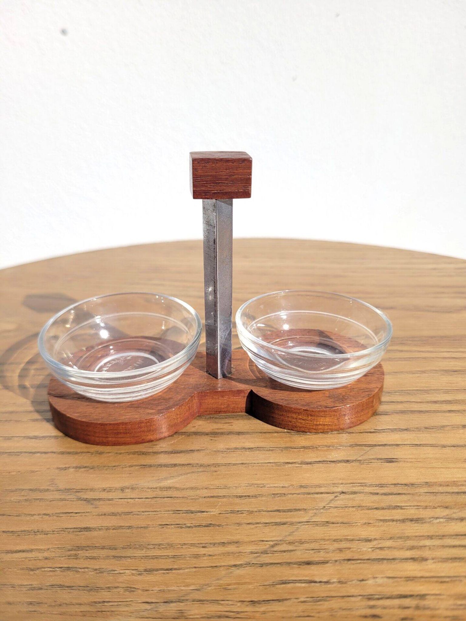 Duralex rosewood salt and pepper shaker set from the 1960s