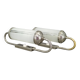 Pair of Art Deco Nickel and Glass Wall Lights, 1930s
