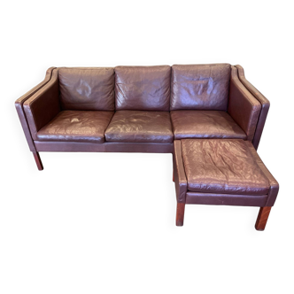 Buffalo leather sofa, 1970s - Denmark