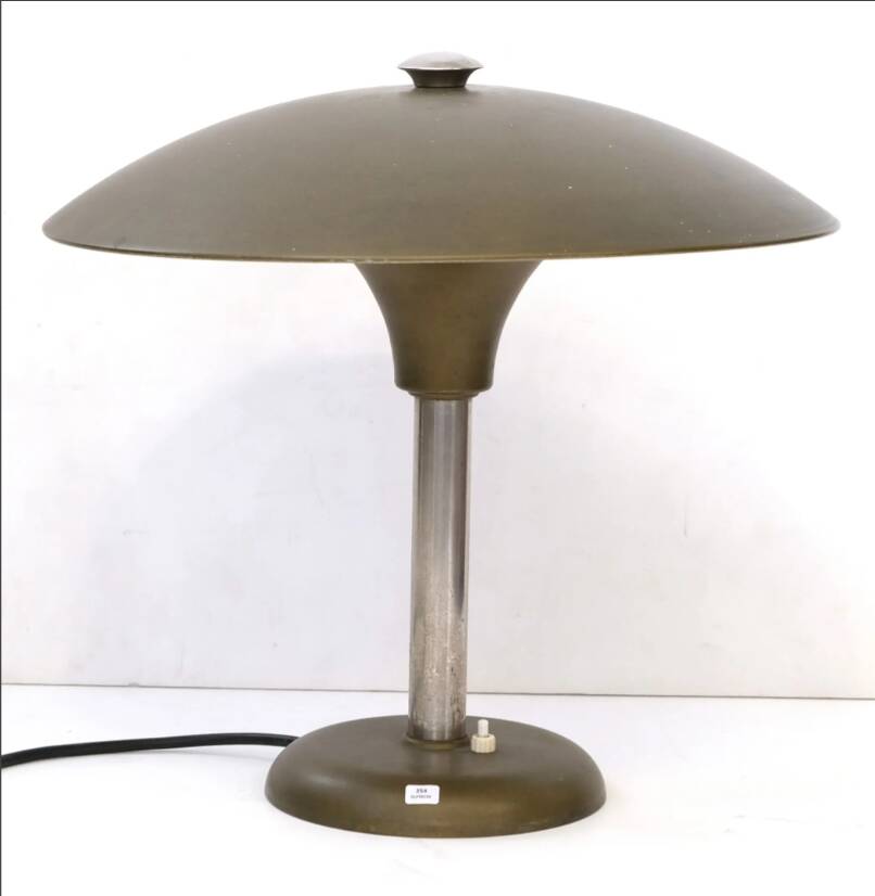 Modernist/Bauhaus desk lamp by Max Schumacher for MSW, 1934