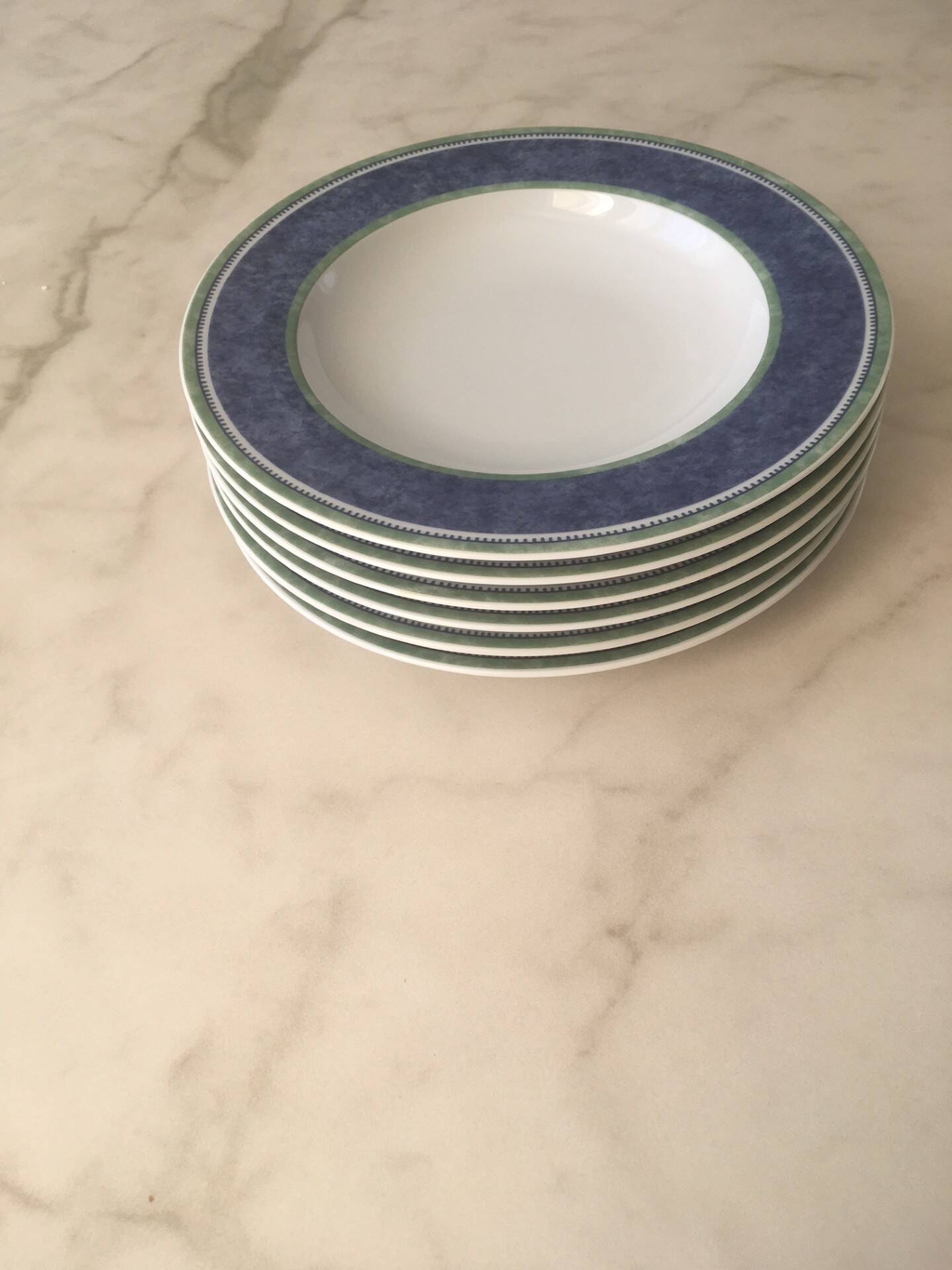service of 6 new deep plates from Villeroy & Boch