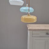 Clichy glass triptych suspension