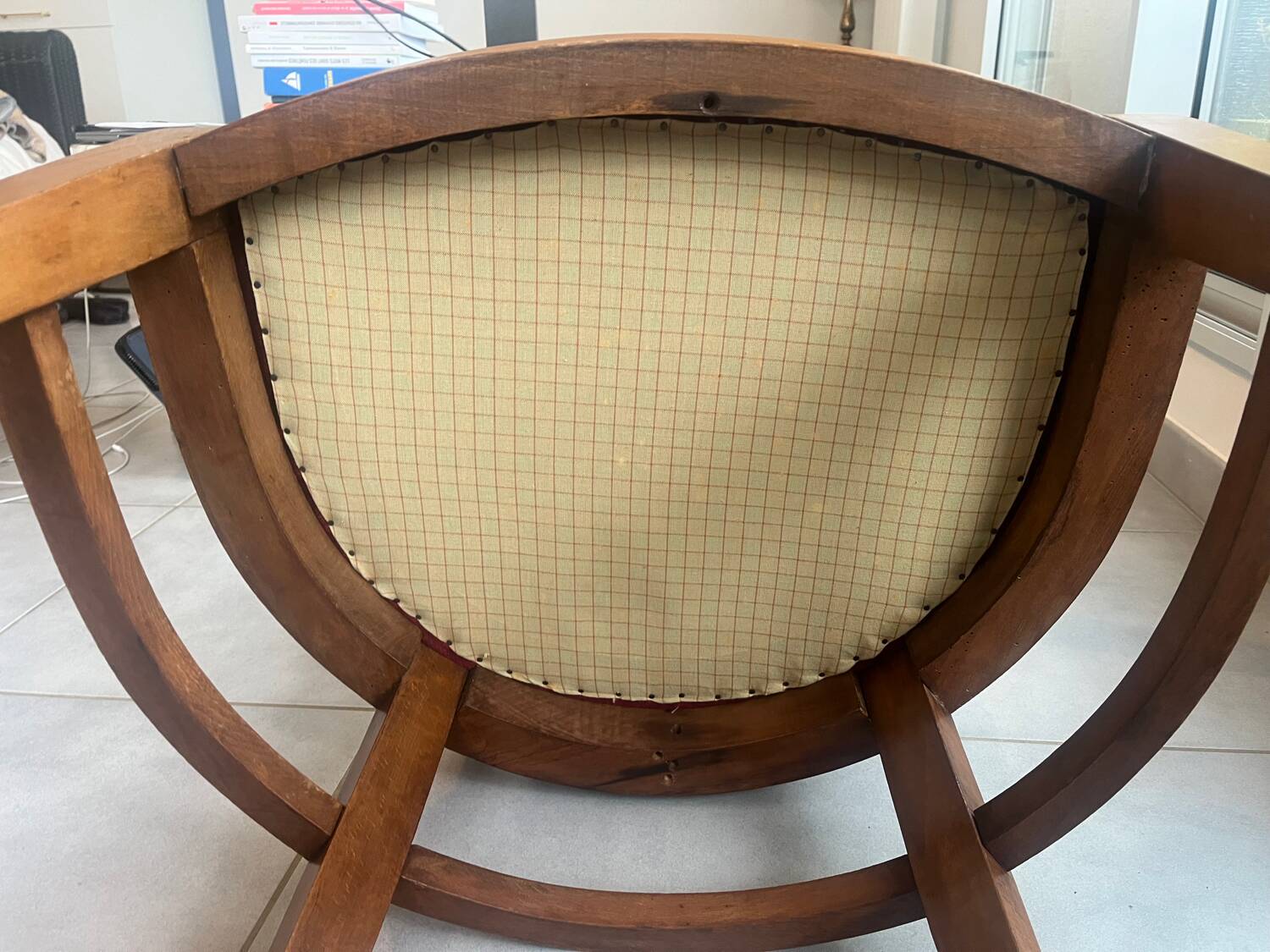 Fauteuil de bureau art déco bois courbé - 30/40’s