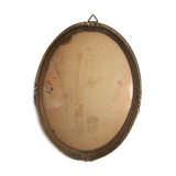 Oval box medallion gilding glass deco accumlulation