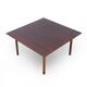 Square wooden coffee table, 1960s.