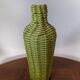 Vase bouteille vintage en scoubidou