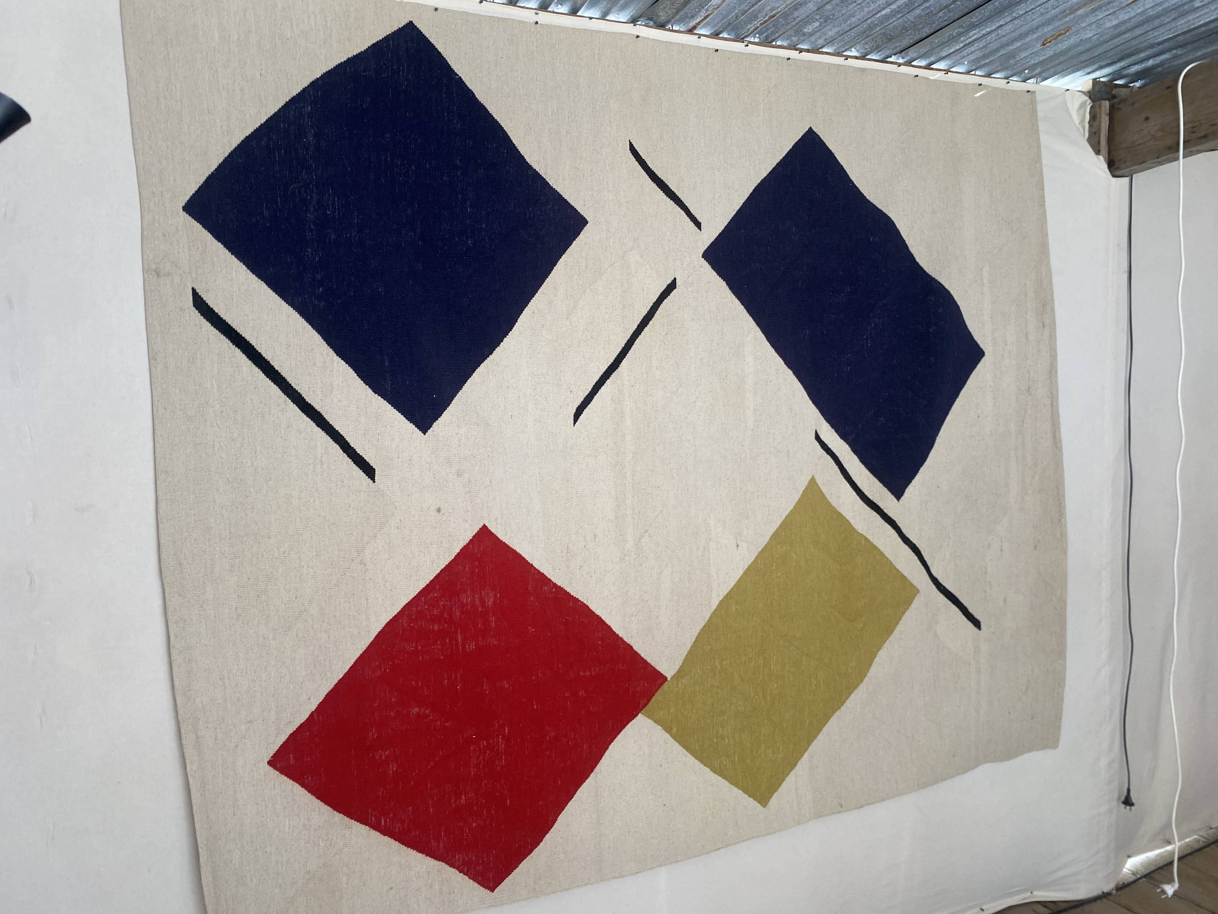 Carpet / TAPESTRY BY KASIMIR MALEVITCH - 100% WOOL