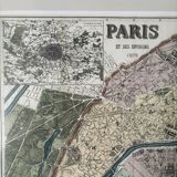 Map of Paris and its surroundings