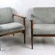 Fauteuil classique en velours côtelé, années 1970