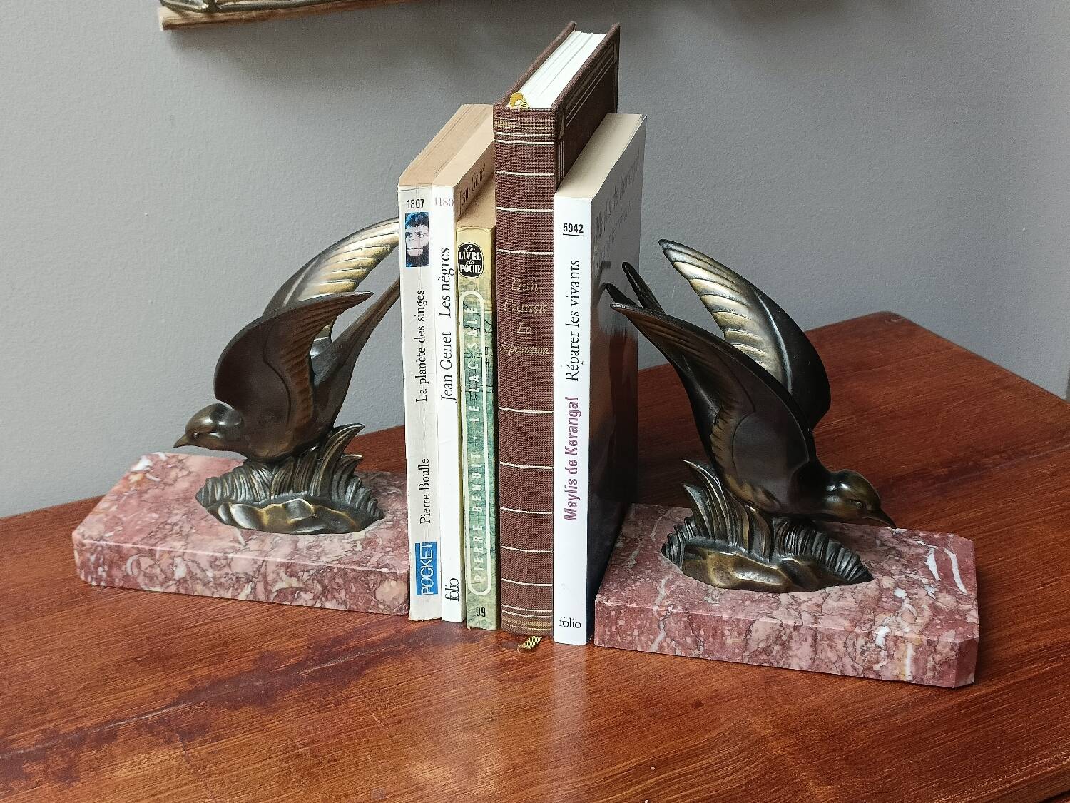 Art Deco Bird Bookends