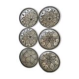 Lot of 6 ceramic berber bols