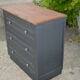 Antique chest of drawers painted