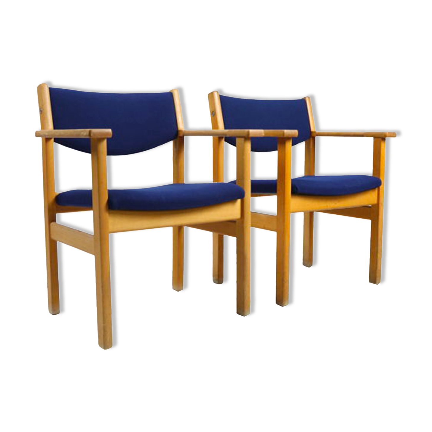 Oak armchairs -  Hans Wegner for Getama