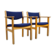 Oak armchairs -  Hans Wegner for Getama