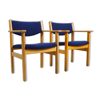 Oak armchairs -  Hans Wegner for Getama