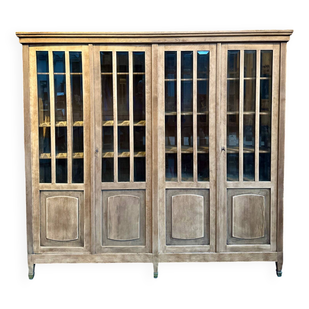 Grande Vitrine Début XXème en Chêne | Selency