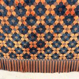 "Maximalist" 3-Seater Sofa 70s – Carved Velvet & Feathers