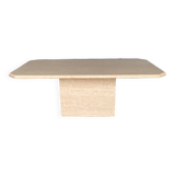 Travertine coffee table