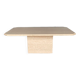Travertine coffee table
