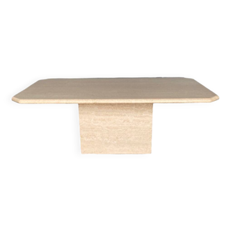 Travertine coffee table