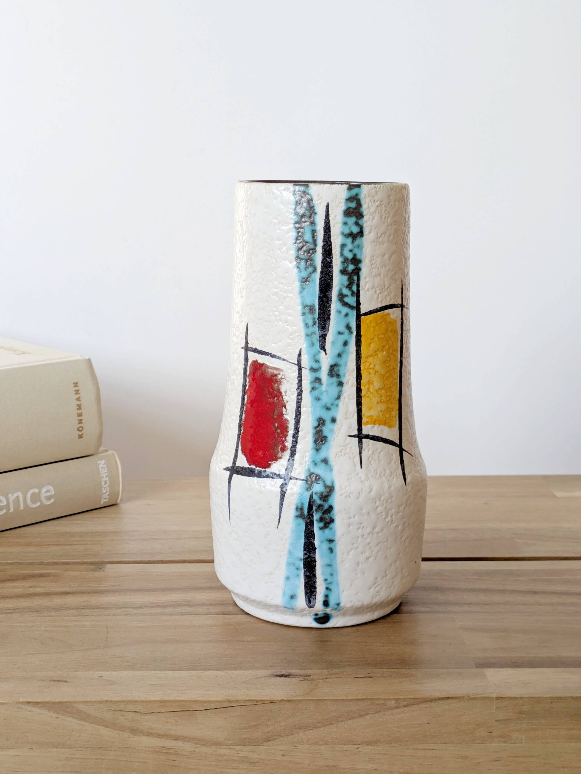 Sculptural vase Midcentury Scheurich, West Germany, 1960s