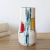 Sculptural vase Midcentury Scheurich, West Germany, 1960s