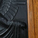 Armoire de style Art Nouveau avec plaquette signée par Geo Vervanck, Belgique