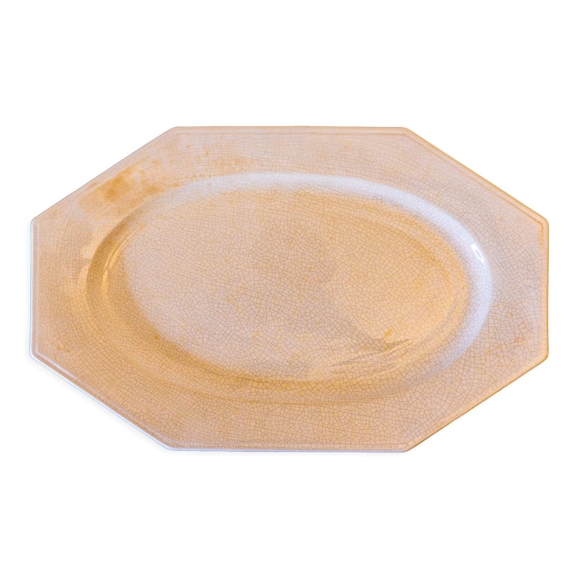Large white dish in Charolles earthenware
