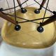 Lot 4 chaises dsw fibre noyer eames herman miller vintage
