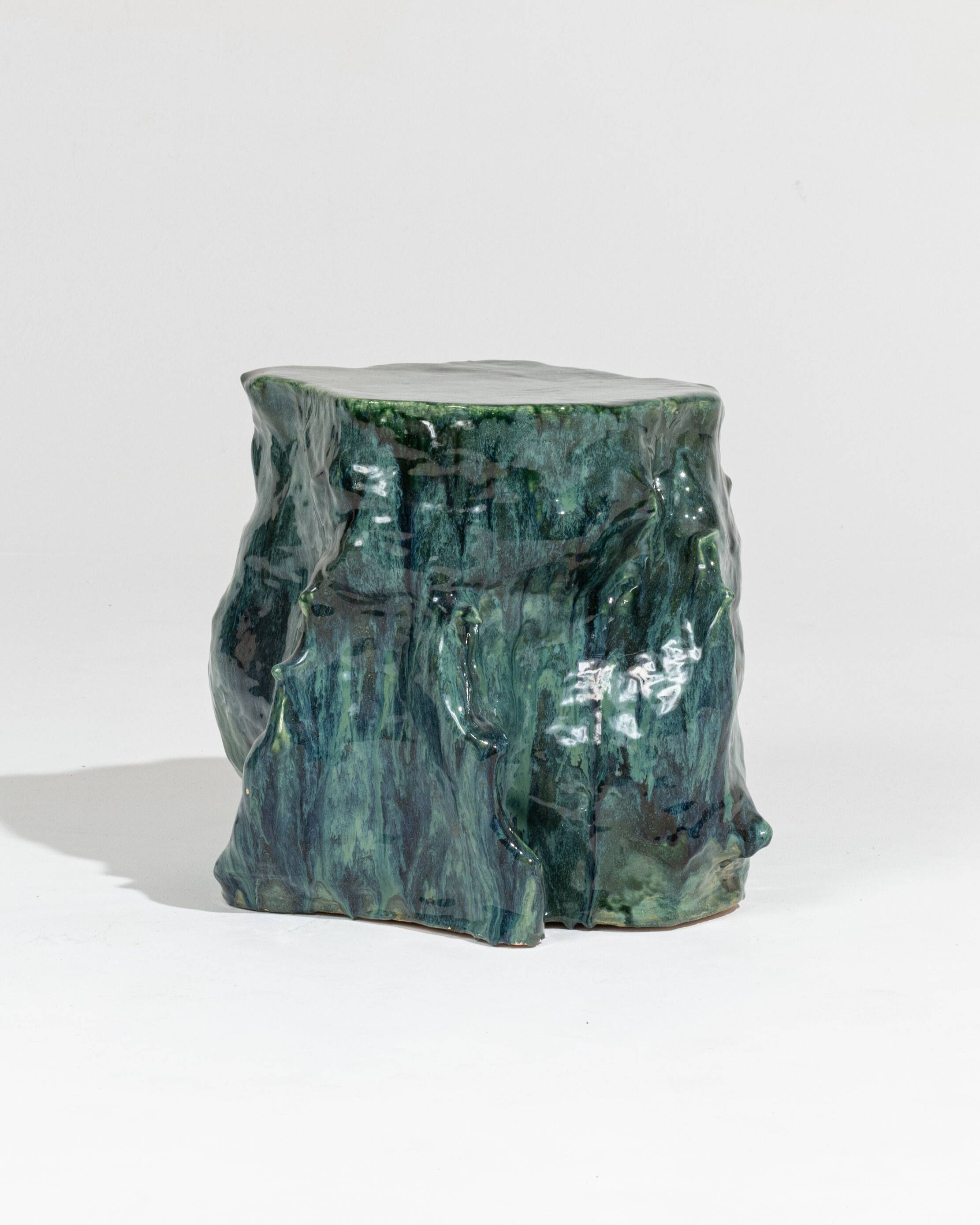 Green sandstone side table