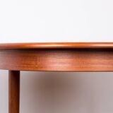 Danish oval teak dining table by Gudme Mobelfabrik 1960.
