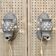 Pair of enamelled terracotta wall lights 1960.