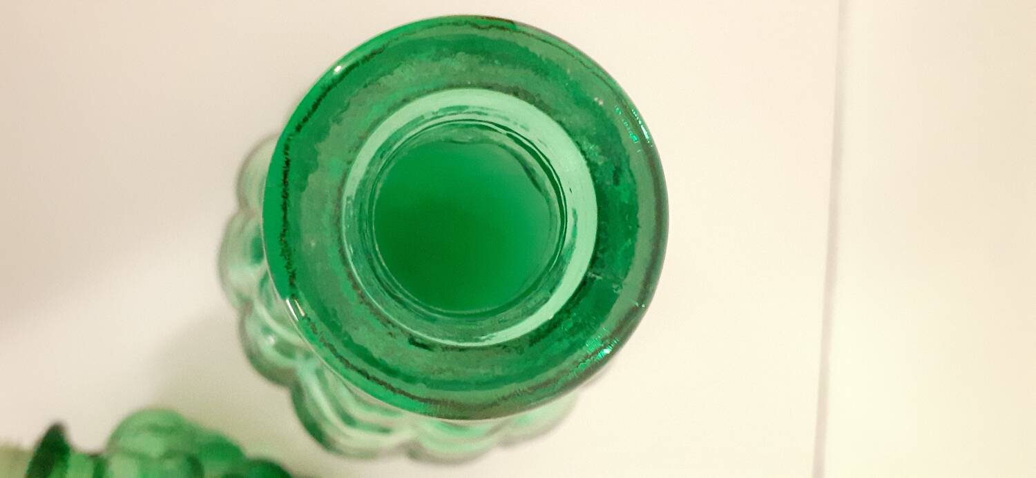 Vintage Italian glass "bubble" carafe