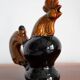 Brown Mid-Century Decanter Carafe Rooster