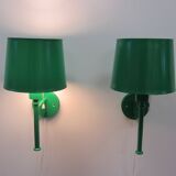 Pair of Scandinavian Luxus wall lamps by Uno and Östen Kristiansson