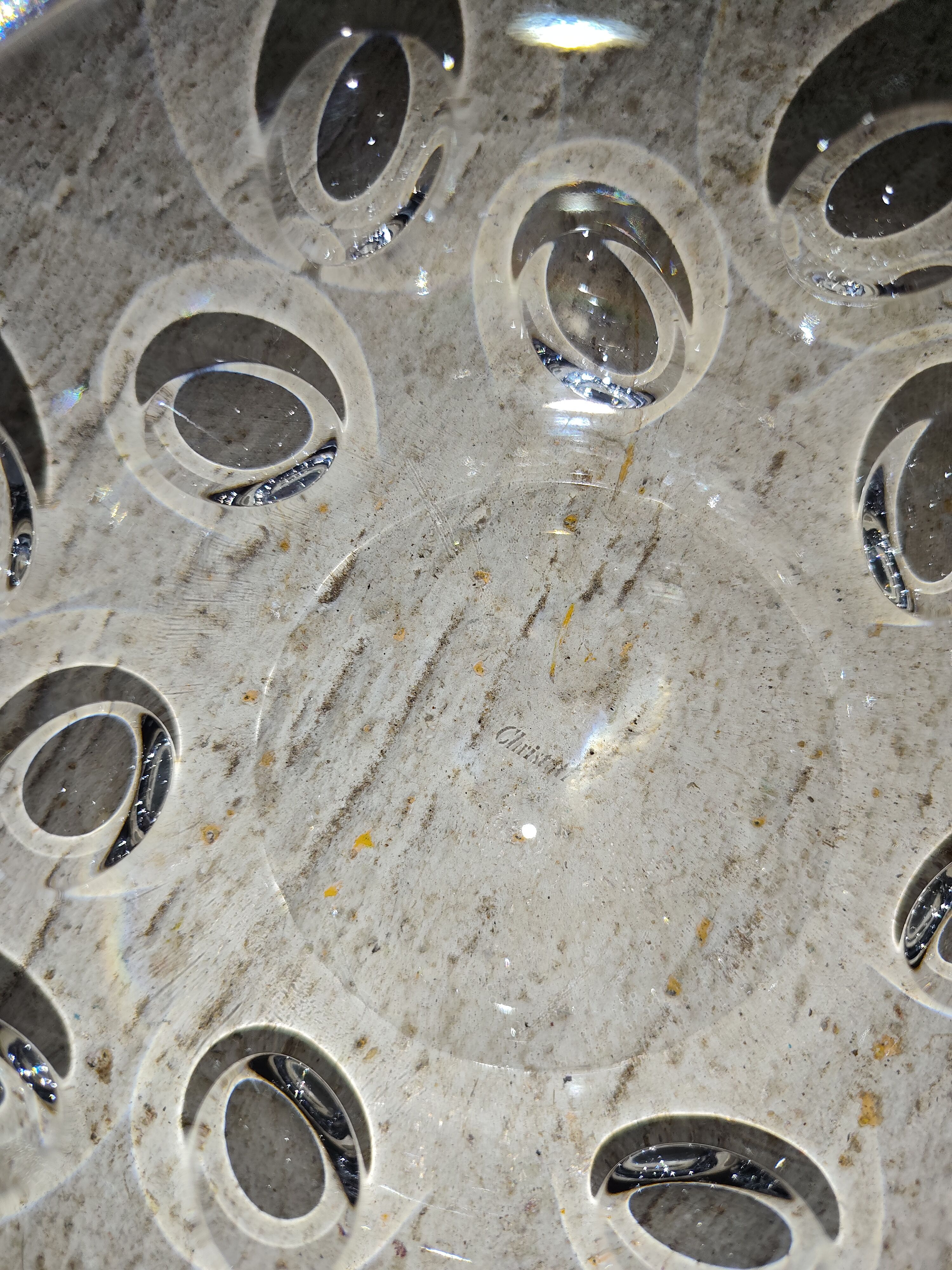 Coupe bol verre Christofle Cluny