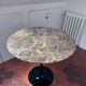 Tulip Table – Eero Saarinen style – dark brown Emperador marble top