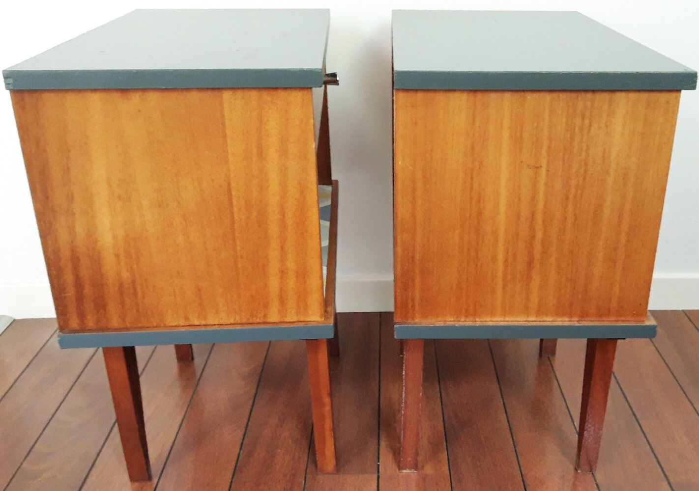 Pair of vintage bedsides