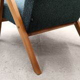 Mid Century Easy Chair Model B - 310 Var in Blue Boucle