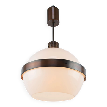 Suspension Luminaire UFO – Lampe Suspendue en Acrylique Vintage Space Age, Cuivre/Bronze B