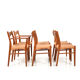Danish teak dining chairs by Arne Wahl Iversen Glyngøre Stolefabrik