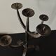 Large Brutalist Wrought Metal Candlestick - Early 20th Century