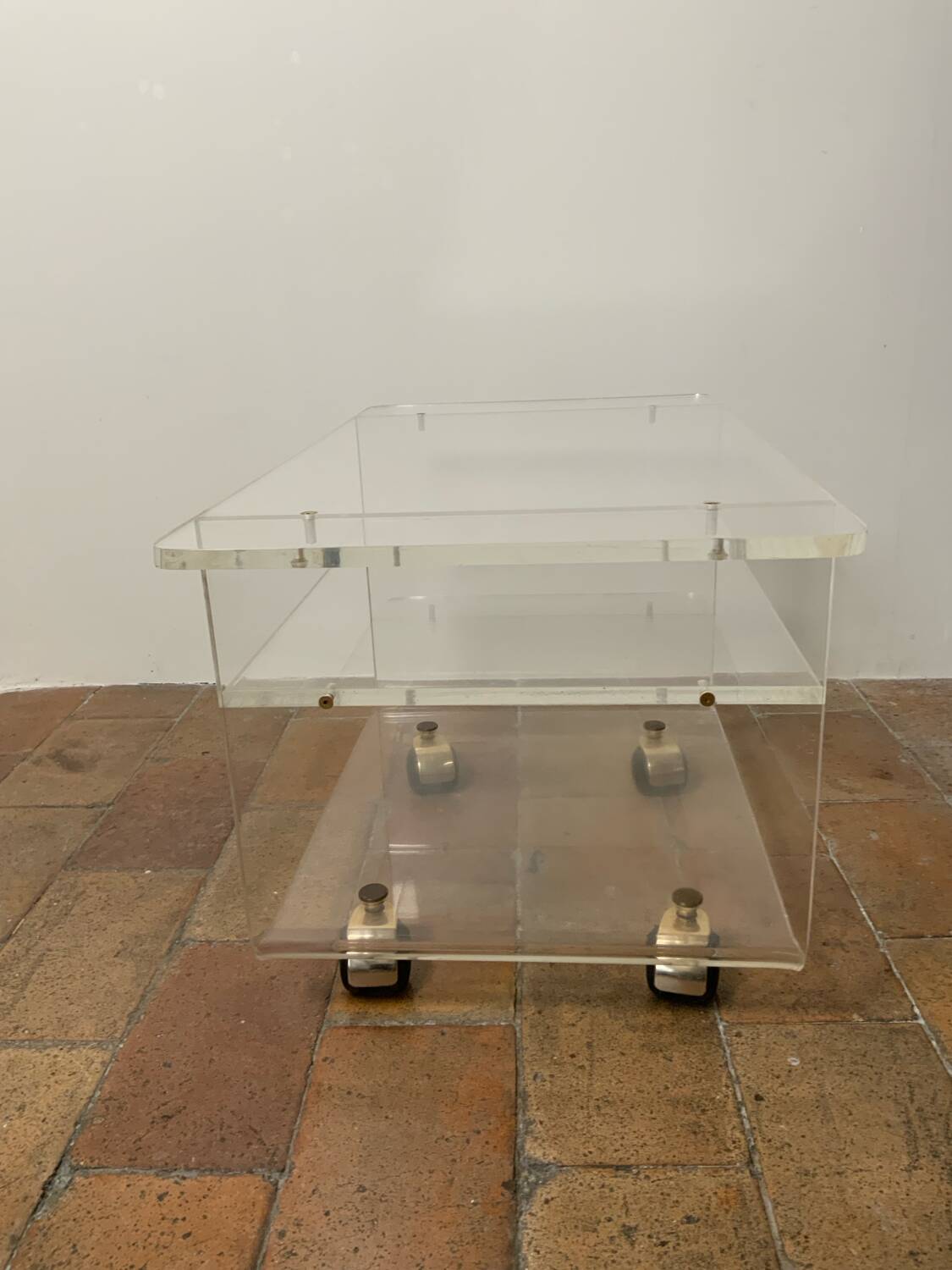 Plexiglass coffee table