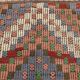 Blue & Green Tribal Vintage Kilim Rug, 177x314Cm