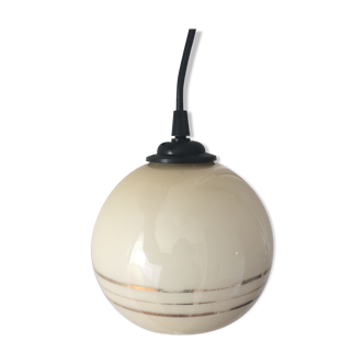 Suspension ball art deco stripe