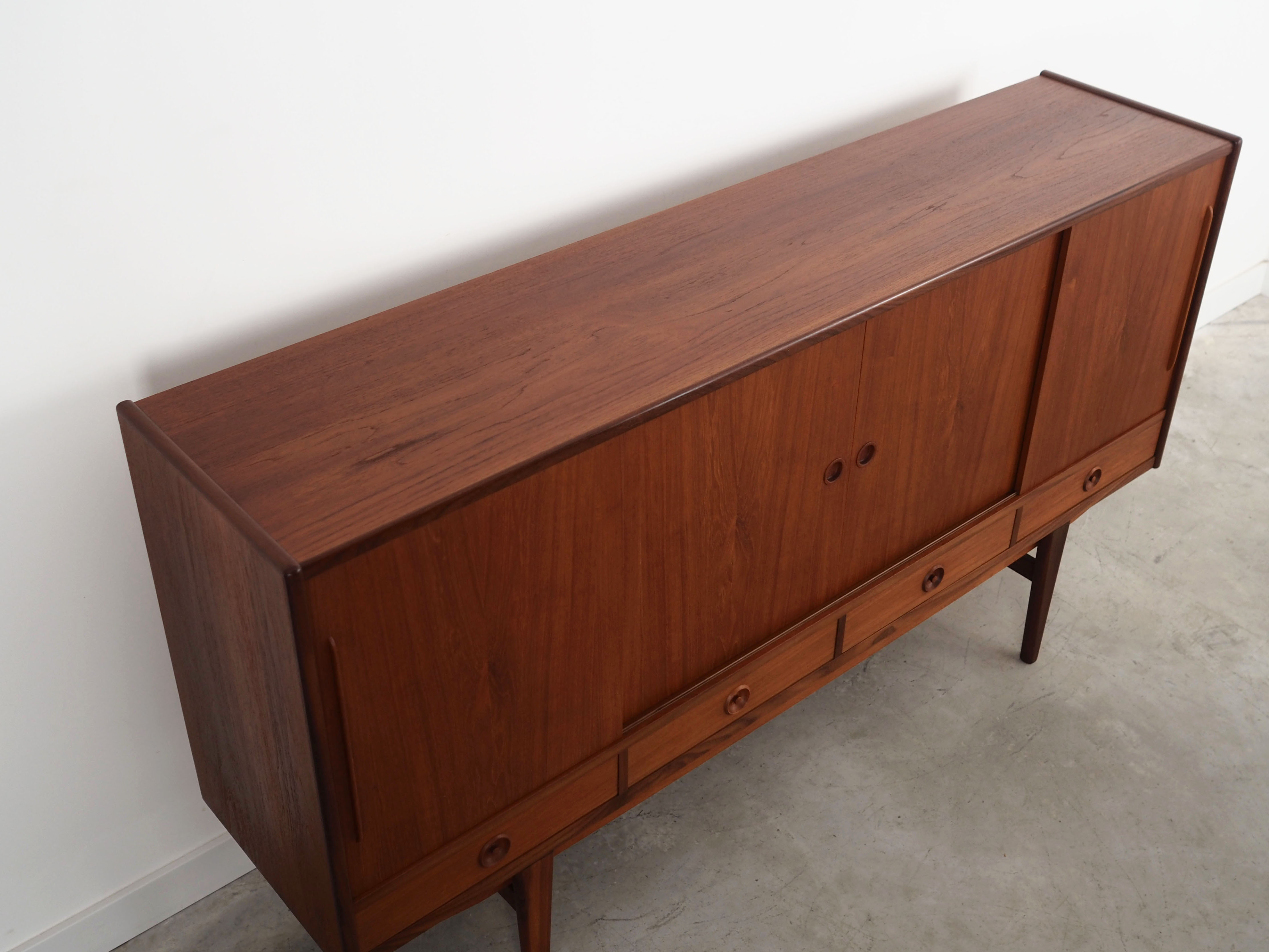 Teak highboard, Danish design, 1960s, production: Denmark