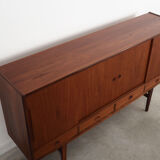 Teak highboard, Danish design, 1960s, production: Denmark