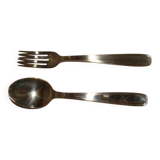 Couverts de table en métal argenté avec écrin