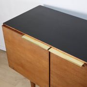 Vintage teak and brass enfilade - 1970s